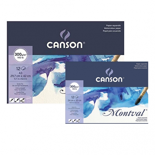 Beula Arkitec: Block Montval Aquarelle 300gr Canson