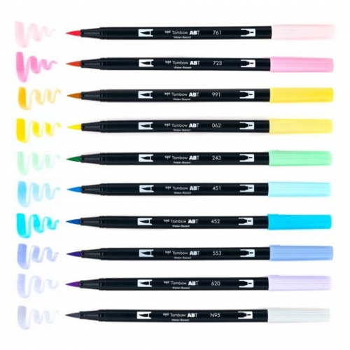 Beula Arkitec: Set x 10 Marcadores Dual Brush Colores Pastel