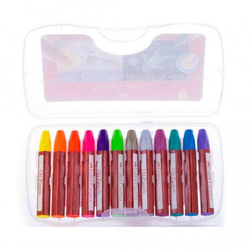 Beula Arkitec: Set x 12 Óleo Pastel Neón + Metálico Faber Castell