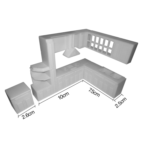 Beula Arkitec: Repostero Completo Blanco Esc 1:25